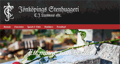 Desktop Screenshot of jonkopingsstenhuggeri.nu